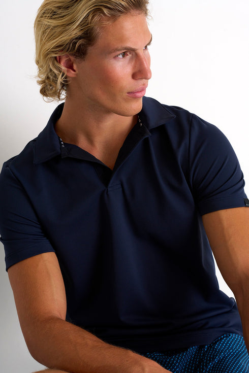 Shan Actuel Textured Jersey Polo - 62513-47-590